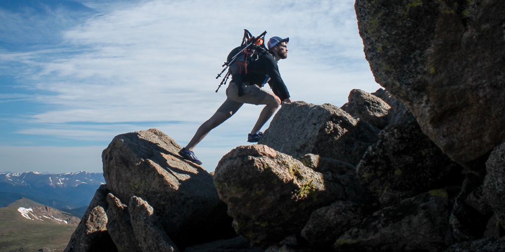 wspinacz nie narzeka, wspinacz idzie po sukces