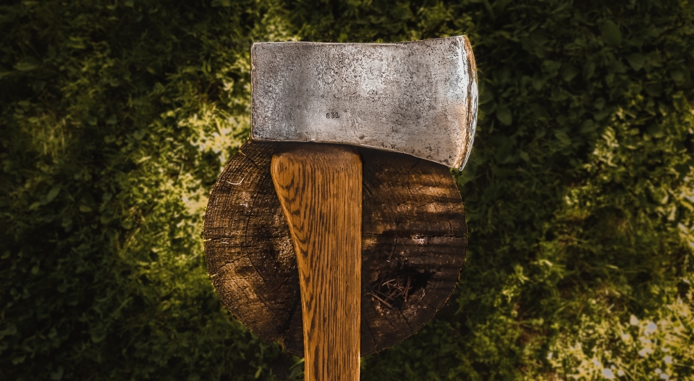 siekiera z okładki "Dzikie serce", zdjęcie:, tyler-lastovich-unsplash CC-0