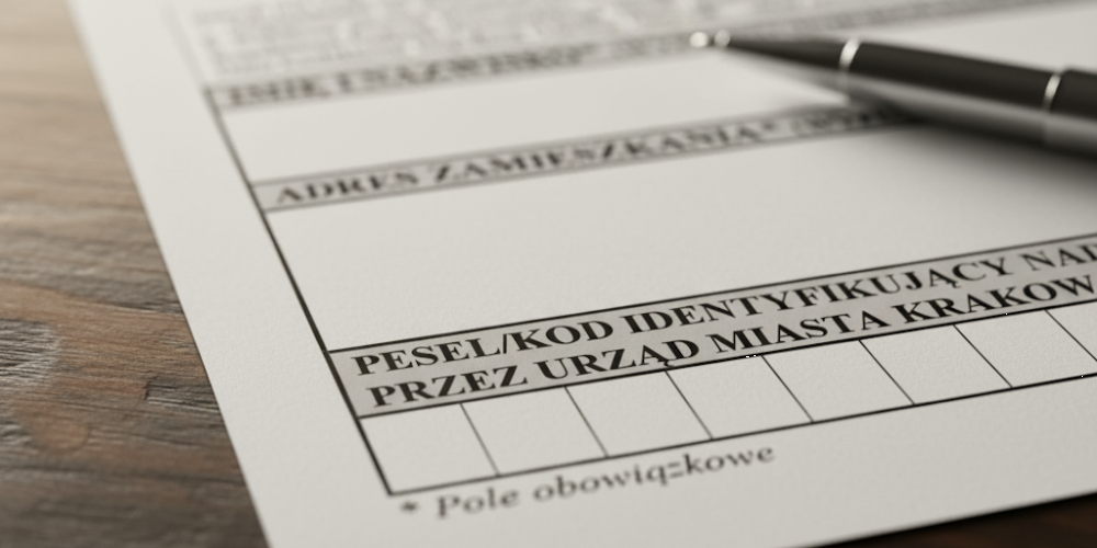 formularz Budżetu Obywatelskiego, z którego mogą wyciec dane osobowe, zdjęcie wygenerowane przez Gemini 2.5 Pro na podstawie formularza z 2012